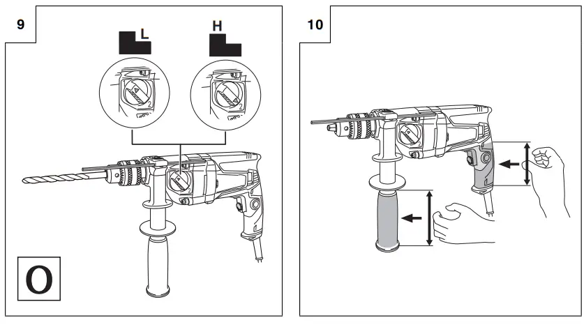 HIKOKHIKOKI D13VL 13mm 1 2 Inch Drill - fig 3I D13VL 13mm 1 2 Inch Drill - fig 3
