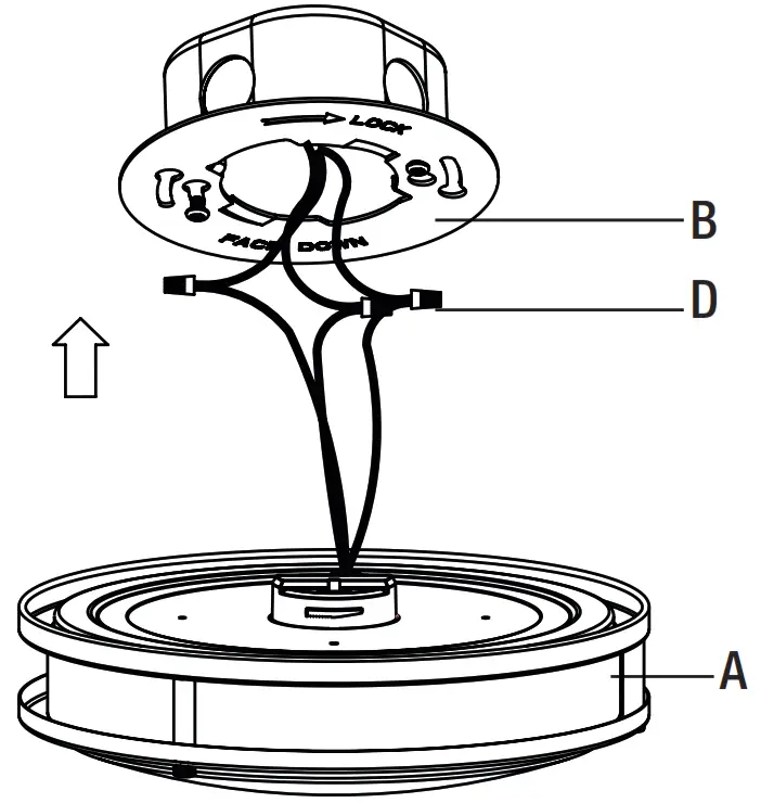 ETI 564101120 11 Inch and 15 Inch Color Selectable Flush Mount - INSTALLATION 2