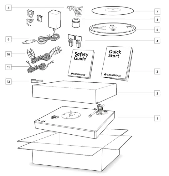 CAMBRIDGE AUDIO Alva ST Bluetooth Belt Drive Turntable - Fig