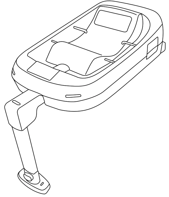 Silver Cross Simplifix Isofix Group 0+ Car Seat Base -