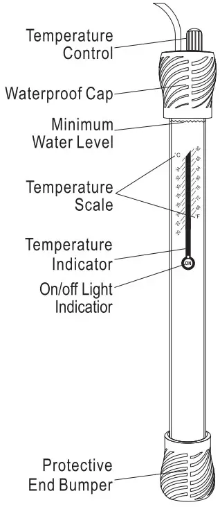 hygger HG 998 Aquarium Heater - Figure 1