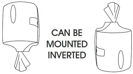 ULINE Gym Wipes Dispenser - CAN BE MOUNTED INVERTED