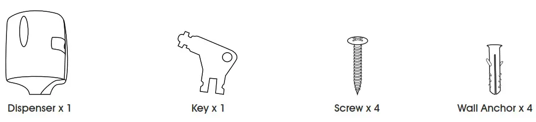 ULINE Gym Wipes Dispenser - PARTS