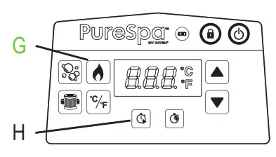 INTEX SB-HW20 PureSpa Greywood Deluxe - SPA CONTROL PANEL 2