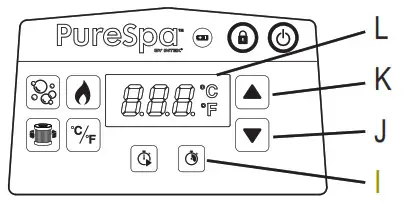 INTEX SB-HW20 PureSpa Greywood Deluxe - SPA CONTROL PANEL 3