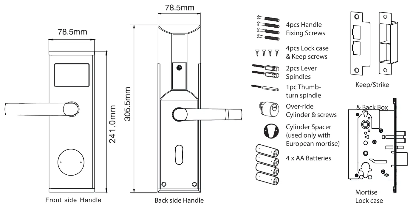 LEVEL-RF-S800-Electronic-Lock-fig-1
