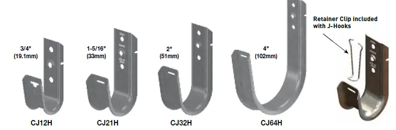 legrand CABLOFIL® J-Hooks with Cable Retainers-02
