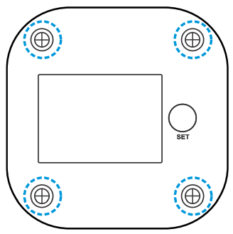 CORA CS1060 Temperature and Humidity Sensor - unscrew the screws