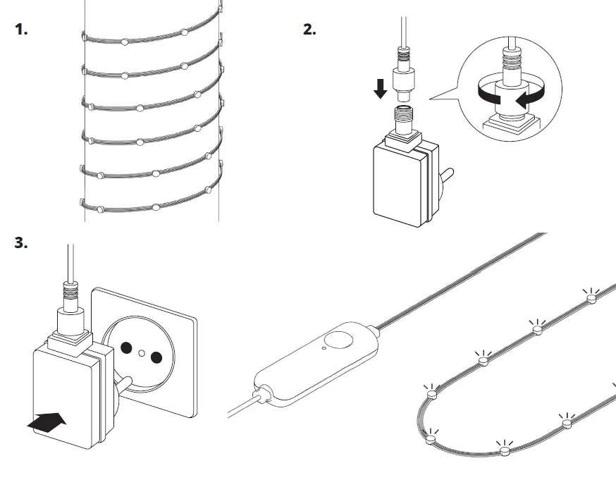 twinkly-Generation-II-Dots-10-Foot-Multicolor-Smart-LED-Light-String-Instruction-Manual-FIG-1
