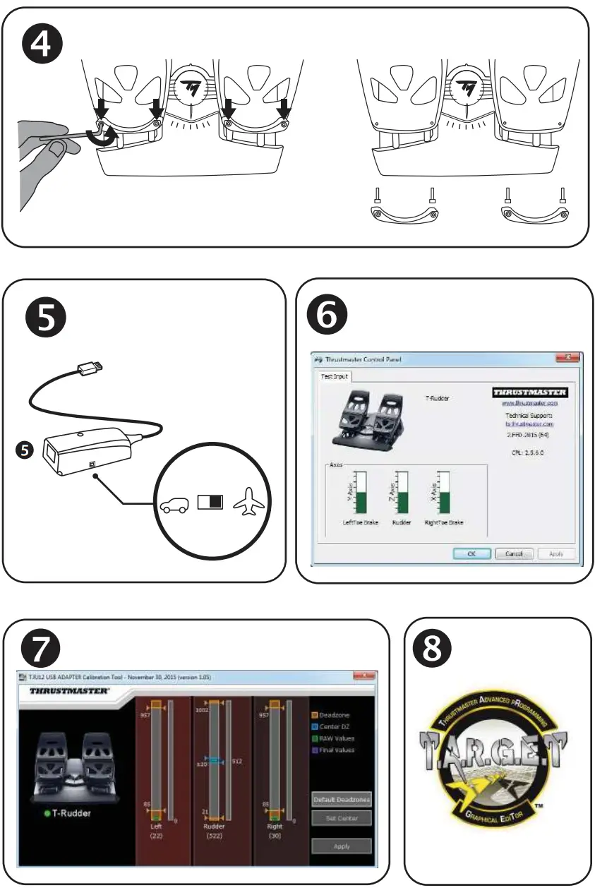 THRUSTMASTER T.Flight Rudder Pedals - fig 1