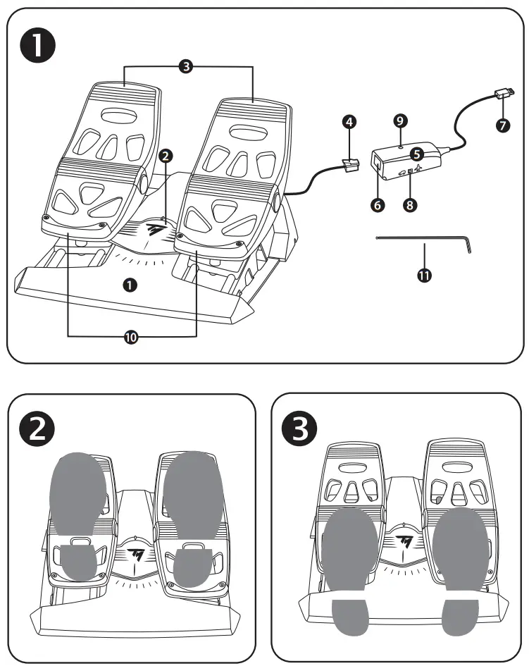 THRUSTMASTER T.Flight Rudder Pedals - fig 2