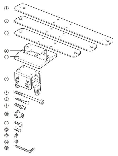 Teufel AC 5500 SM Speaker Wall Mount - fig