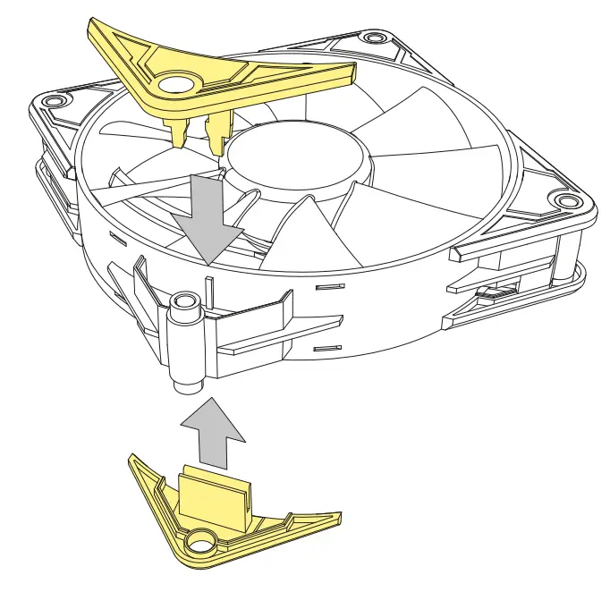 Sharkoon 120mm SILENT Storm PWM RGB Fan - fig 3