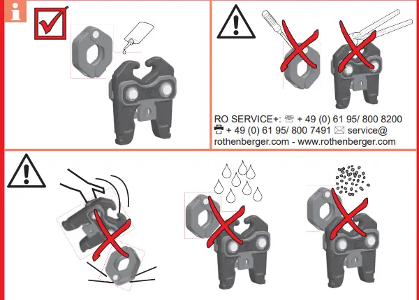 ROTHENBERGER F90299 Press RING and Intermediate JAW-FIG2