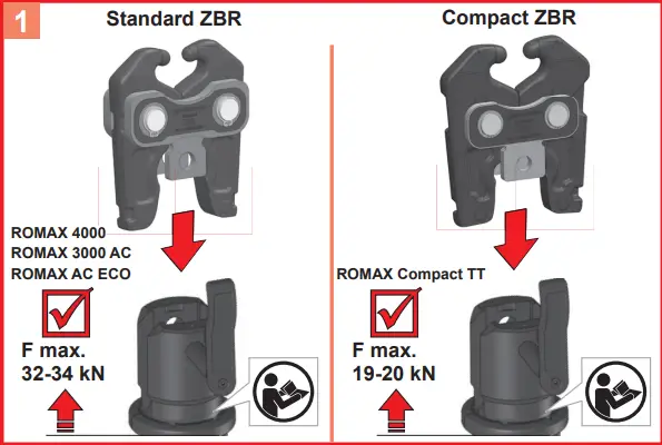 ROTHENBERGER F90299 Press RING and Intermediate JAW-FIG3