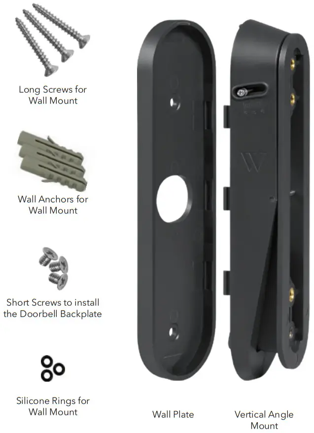 WASSERSTEIN NestDB2VerMtBlkUSA Vertical Adjustable Angle Mount - Package Includes