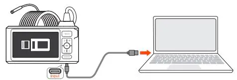 DEPSTECH DS520 5 Inch IPS Screen Borescope User Manual - Press the ok button to start copying to compute