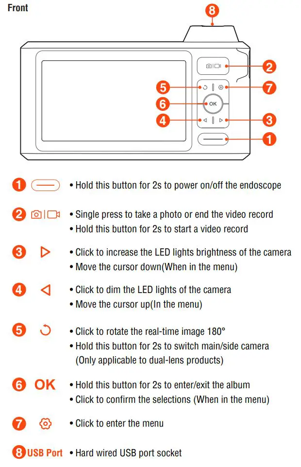 DEPSTECH DS520 5 Inch IPS Screen Borescope User Manual - Product Introduction