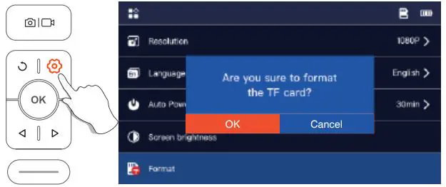 DEPSTECH DS520 5 Inch IPS Screen Borescope User Manual - TF Card Formatting