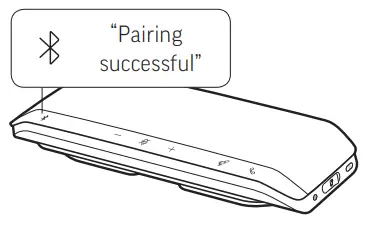 poly 40 Series Bluetooth Speakerphone - Pairing is successful