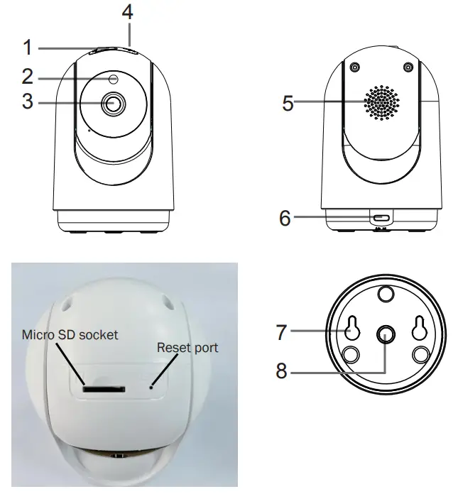anko I004775 Wi-Fi Smart Pan and Tilt Camera - fig 2