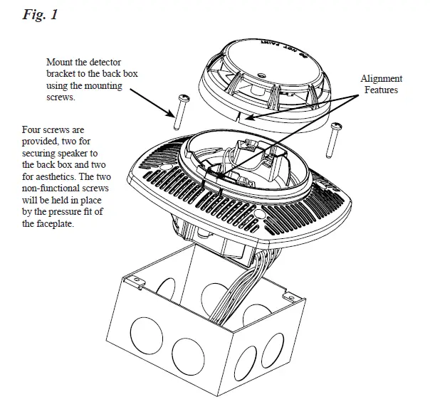 POTTER PAD100-SPKB Speaker Base Fire Alarm 1