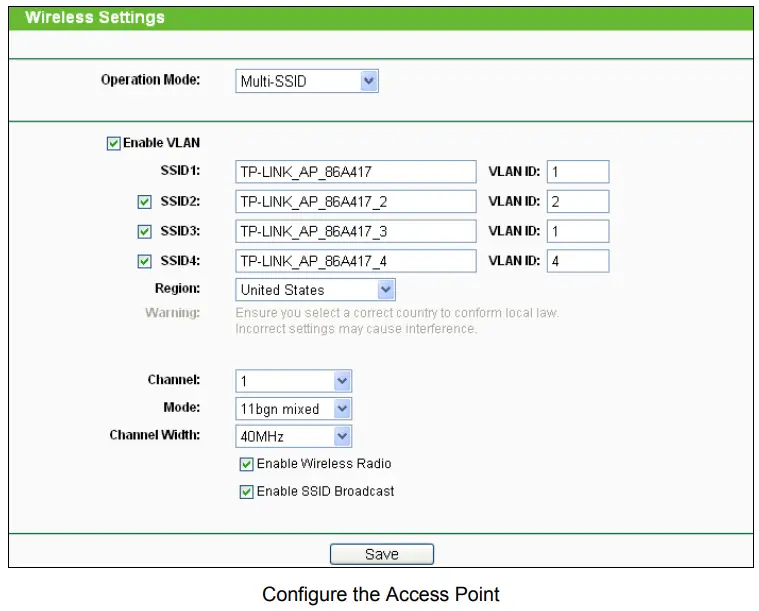 tp-link TL-WA901ND 300Mbps Wireless N Access Point - Configure the Access Point
