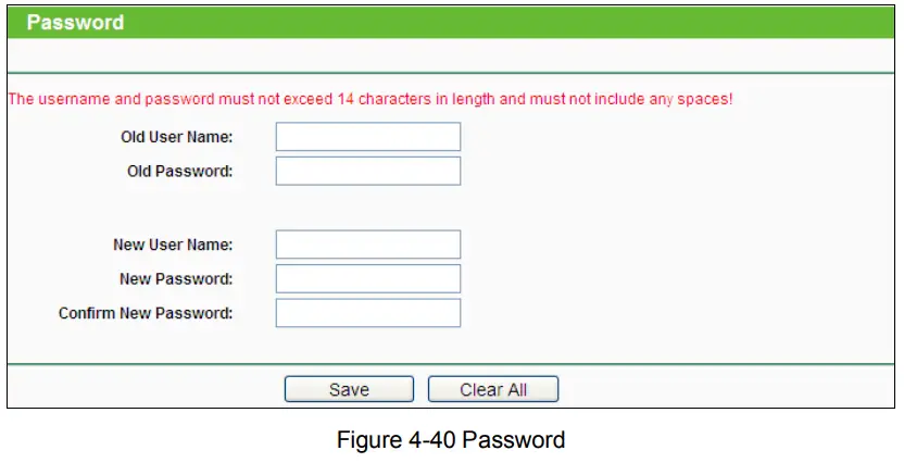 tp-link TL-WA901ND 300Mbps Wireless N Access Point - Figure 4-40 Password