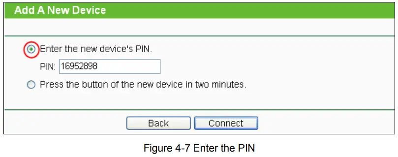 tp-link TL-WA901ND 300Mbps Wireless N Access Point - Figure 4-7 Enter the PIN