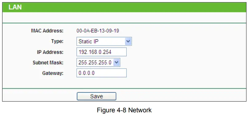 tp-link TL-WA901ND 300Mbps Wireless N Access Point - Figure 4-8 Network