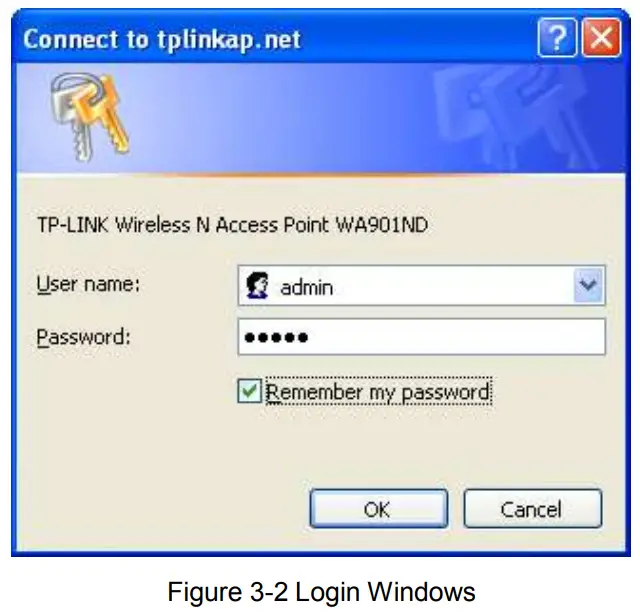 tp-link TL-WA901ND 300Mbps Wireless N Access Point - Login Windows