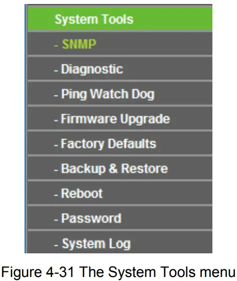 tp-link TL-WA901ND 300Mbps Wireless N Access Point - he System Tools menu