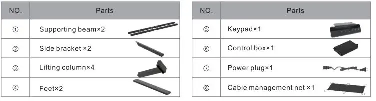 Flexispot E7QB Din 4 Leg Standing Desk-fig3