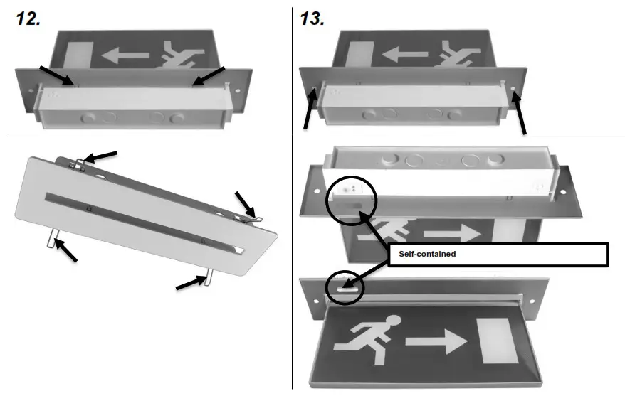 TEKNOWARE TWT8051WT ESC 80 Emergency Exit Light - Fig2