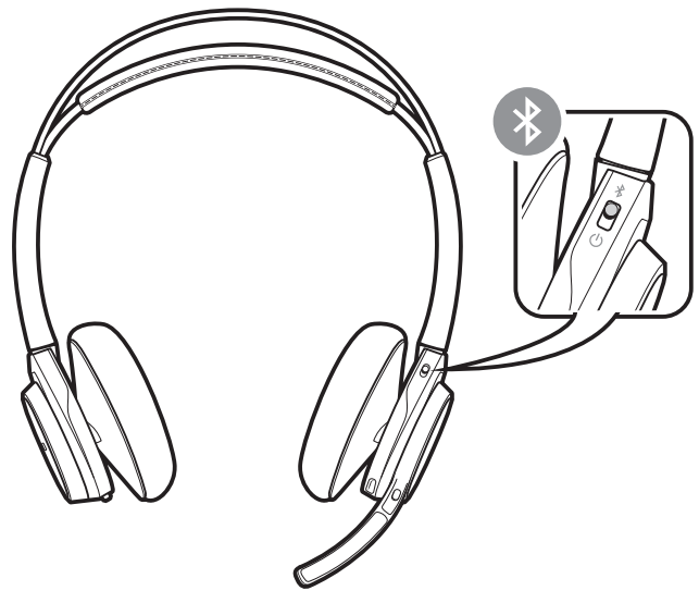 poly 202652-04 Voyager Focus UC Stereo Bluetooth Headset-Pair to mobile device