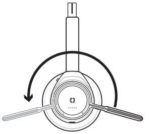 poly 202652-04 Voyager Focus UC Stereo Bluetooth Headset-Wear on the right or left