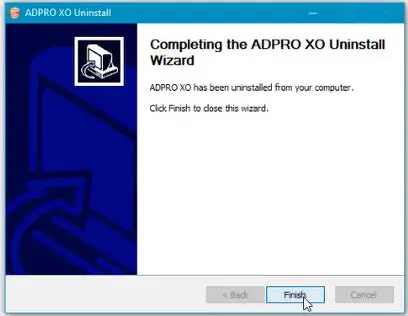 Honeywell ADPRO FastTrace 2 Series Hybrid-- Click Finish