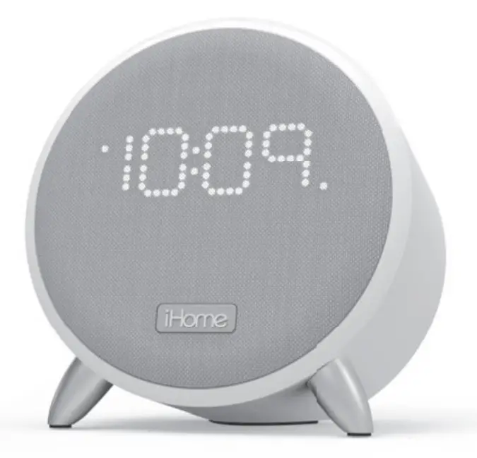 iHOME iBT235 POWERCLOCK Bluetooth Speaker + Two USB Charging Ports