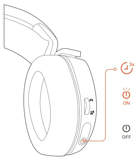 Steelseries ARCTIS 7 - POWER ON - OFF