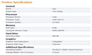 Product-Specification