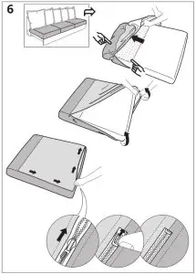 IKEA GRÖNLID 2 Cover for 3 Seat Section-- IKEA GRÖN Cove