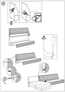 IKEA GRÖNLID 2 Cover for 3 Seat Section-- IKEA GRÖNLID 2 Cover for