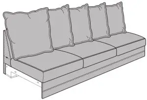 IKEA GRÖNLID 2 Cover for 3 Seat Section-- IKEA GRÖNLID