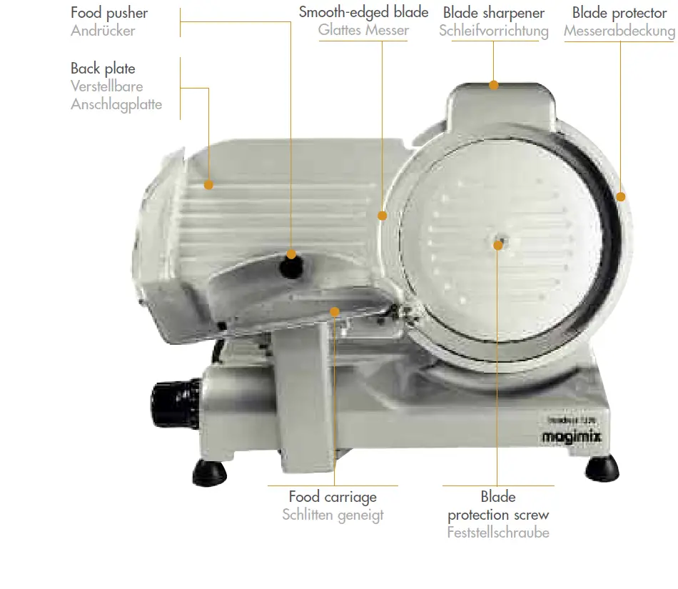 magimix T250 Slicer 140W Chrome description