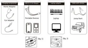SP tools SP61073 1600A Jump Starter - Operation