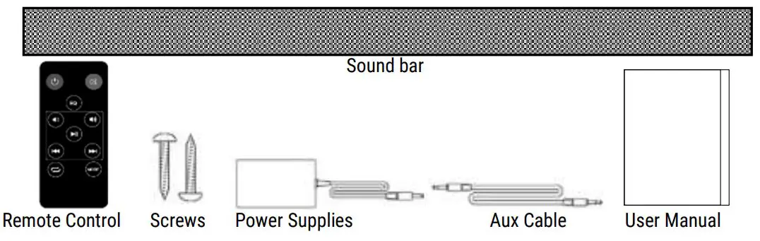 DENVER DSB-2010MK2 Soundbar User Manual - overview