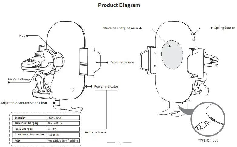 Shenzhen Esorun Technology 20210420 15W Wireless Car Mount fig1