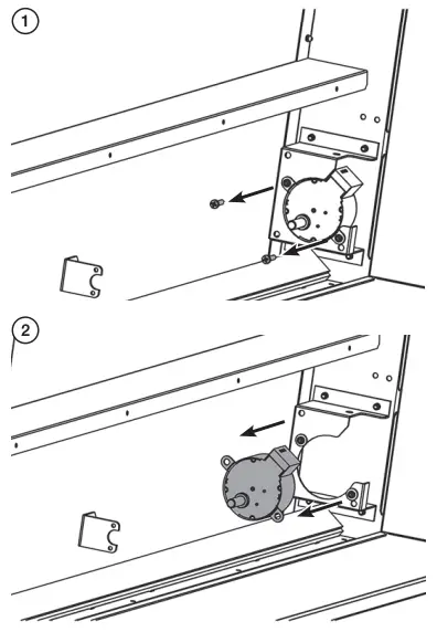 REMOVING THE FLAME EFFECT MOTOR