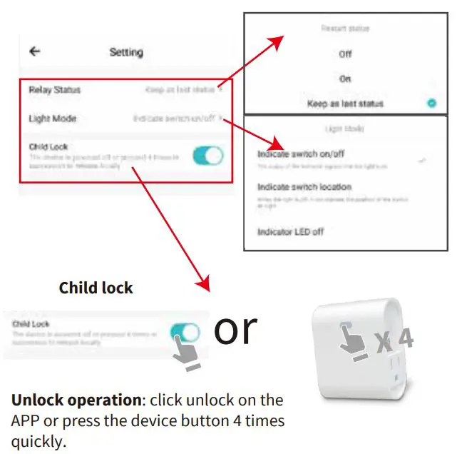 Nie Tech WF37 Wi-Fi Plug Instruction Manual - Easy Mode