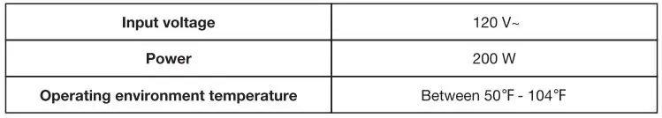 willz WLCG06S1E02 Coffee Grinder User Manual - Technical Information